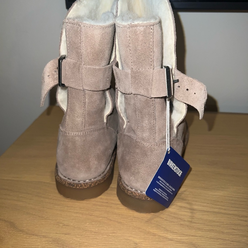 Birkenstock Uppsala Shearling Suede Grey Taupe Size 40  Regular/Wide women - Picture 5 of 8
